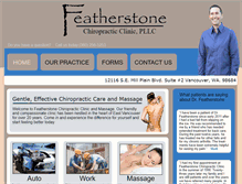 Tablet Screenshot of featherstonechiro.com